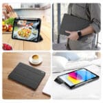 Dux Ducis Domo Case for iPad 10.9 2022 (10 gen.) Cover with Space for Apple Pencil Stylus Smart Cover Stand Black