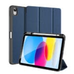 Dux Ducis Domo Case for iPad 10.9 2022 (10 gen.) Cover with Space for Apple Pencil Stylus Smart Cover Stand Blue