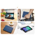 DUX DUCIS Domo Tablet Cover with Multi-angle Stand and Smart Sleep Function for iPad Mini 2021 Blue