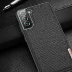 Dux Ducis Fino Cover, Nylon Material Black Kryt Samsung Galaxy S22