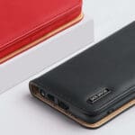 Dux Ducis Hivo Leather Flip Genuine Leather Wallet Cards And Documents Black Kryt Samsung Galaxy S22 Ultra