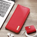 Dux Ducis Hivo Leather Flip Genuine Leather Wallet Cards And Documents Red Kryt Samsung Galaxy S22 Plus