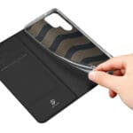 Dux Ducis Skin Pro Flip Card Wallet Stand Black Kryt Samsung Galaxy S23 Ultra