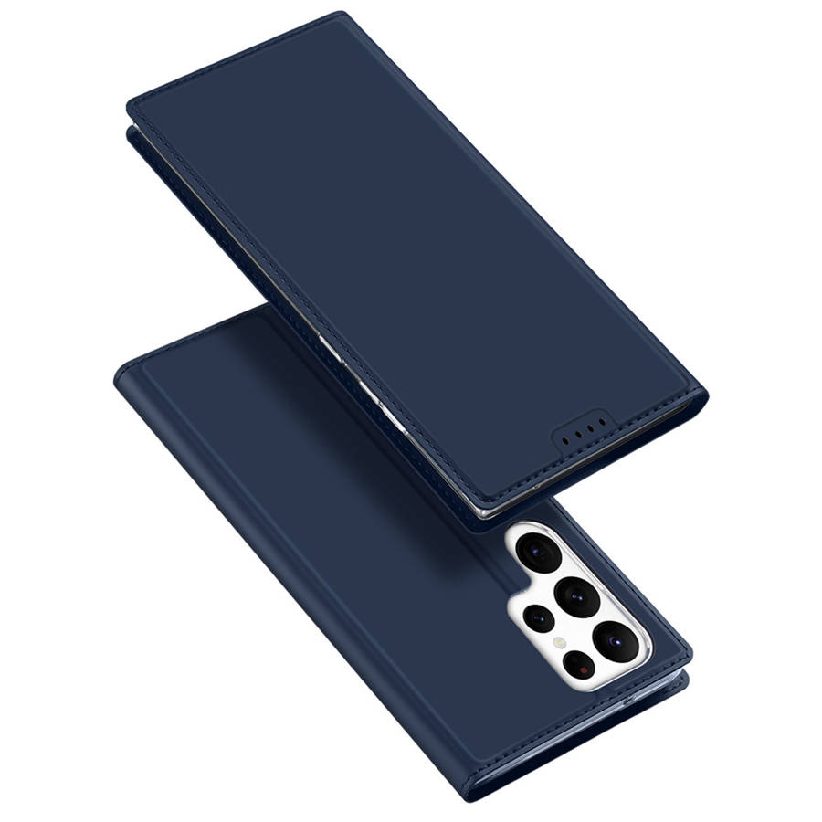 Dux Ducis Skin Pro Flip Card Wallet Stand Blue Kryt Samsung Galaxy S23 Ultra