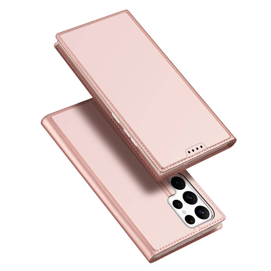 Dux Ducis Skin Pro Flip Card Wallet Stand Pink Kryt Samsung Galaxy S23 Ultra