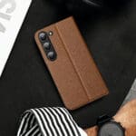 Dux Ducis Skin X2 Flip Wallet Stand Brown Kryt Samsung Galaxy S23