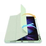 Dux Ducis Toby ArmoRed Flip Smart Case for iPad Air 2020/2022 with Apple Pencil Holder Green