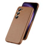 Dux Duxis Grit Elegant Artificial Leather MagSafe Brown Kryt Samsung Galaxy S23