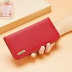 Dux Duxis Hivo Flip Wallet Stand RFID Blocking Red Kryt Samsung Galaxy S23 Plus