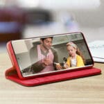 Dux Duxis Hivo Flip Wallet Stand RFID Blocking Red Kryt Samsung Galaxy S23 Plus