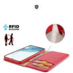 Dux Duxis Hivo Flip Wallet Stand RFID Blocking Red Kryt Samsung Galaxy S23 Plus