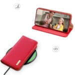 Dux Duxis Hivo Flip Wallet Stand RFID Blocking Red Kryt Samsung Galaxy S23 Plus