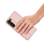 Dux Duxis Skin Pro Flip Card Wallet Stand Pink Kryt Samsung Galaxy S23 Plus