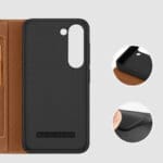 Dux Duxis Skin X2 Flip Wallet Stand Brown Kryt Samsung Galaxy S23 Plus