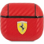 Ferrari Carbon PC/PU AirPods Pro Case Red
