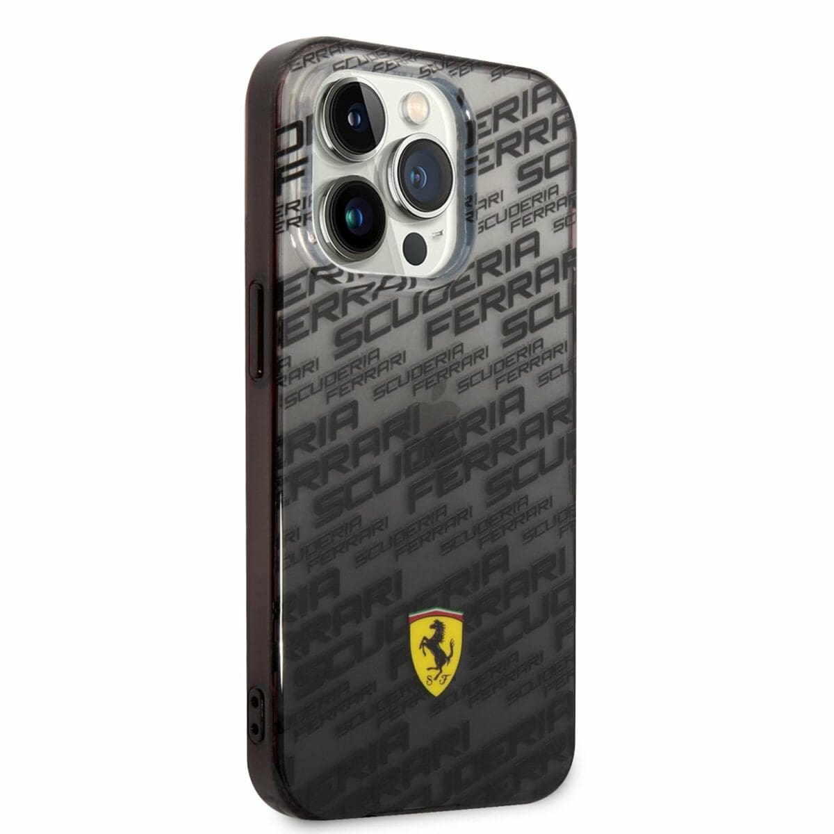 Ferrari Gradient Allover Kryt iPhone 14 Pro Black