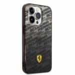 Ferrari Gradient Allover Kryt iPhone 14 Pro Black