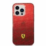 Ferrari Gradient Allover Kryt iPhone 14 Pro Max Red