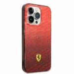 Ferrari Gradient Allover Kryt iPhone 14 Pro Max Red