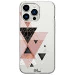 Geometric Pink Kryt iPhone 13 Pro
