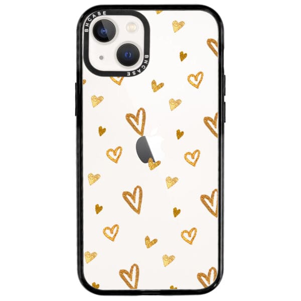 Golden Hearts Kryt iPhone 13