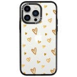Golden Hearts Kryt iPhone 13 Pro