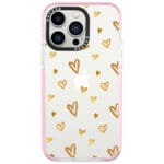Golden Hearts Kryt iPhone 13 Pro