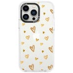 Golden Hearts Kryt iPhone 13 Pro