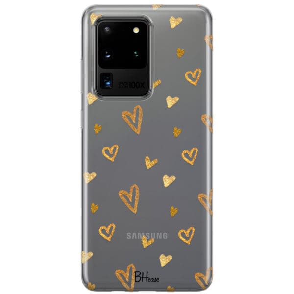 Golden Hearts Kryt Samsung S20 Ultra