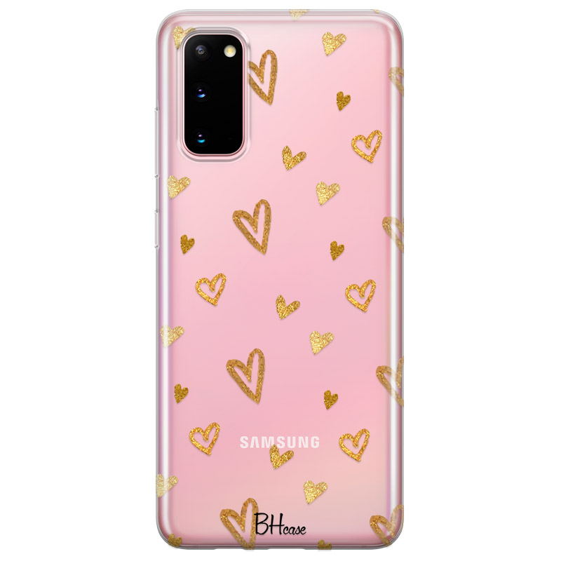 Golden Hearts Kryt Samsung S20