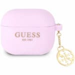 Guess 4G Charms AirPods 3 Silicone Case Purple