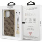 Guess 4G Charms Brown Kryt iPhone 13 Pro