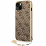 Guess 4G Charms Brown Kryt iPhone 14