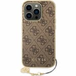 Guess 4G Charms Brown Kryt iPhone 14 Pro