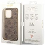 Guess 4G Charms Brown Kryt iPhone 14 Pro