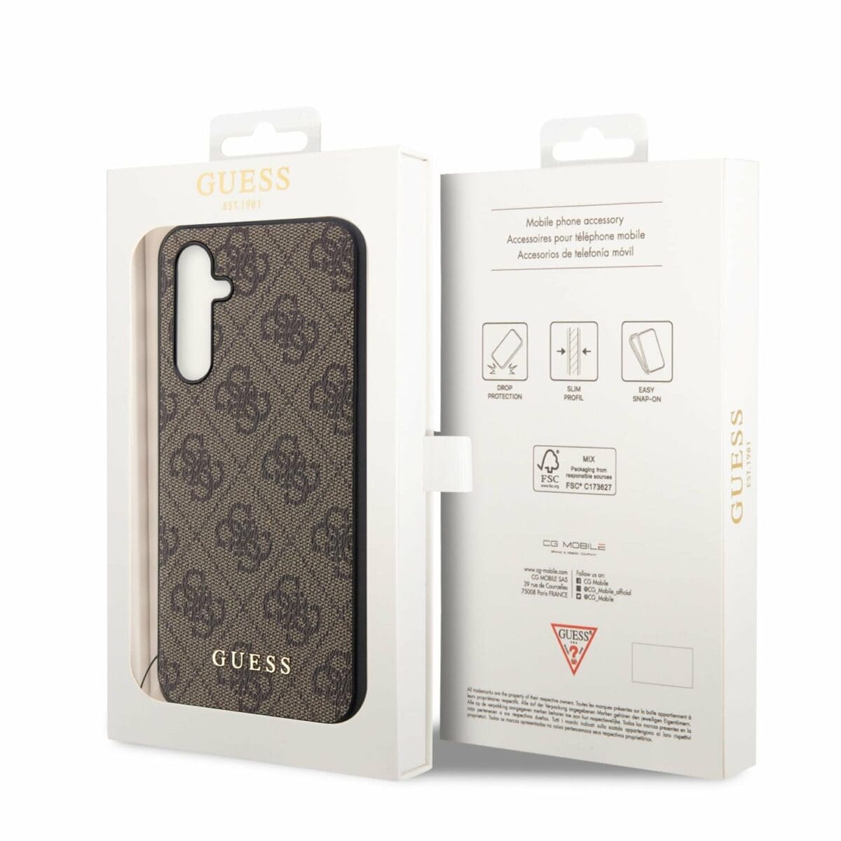 Guess 4G Charms Brown Kryt Samsung Galaxy A54 5G