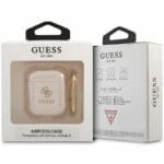Guess 4G Glitter AirPods TPU Case Gold