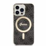 Guess 4G IML MagSafe Black Kryt iPhone 13 Pro
