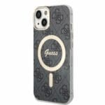 Guess 4G IML MagSafe Black Kryt iPhone 14