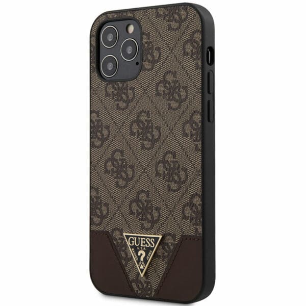 Guess 4G Triangle Brown Kryt iPhone 12/12 Pro