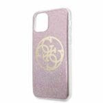 Guess Circle Glitter GUHCN58PCUGLPI Pink Kryt iPhone 11 Pro