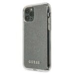 Guess Glitter GUHCN58PCGLSI Silver Kryt iPhone 11 Pro