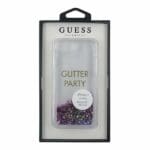 Guess Glitter Liquid Party GUHCP7GLUQPU Purple Kryt iPhone 8/7/SE 2020/SE 2022