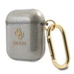 Guess GUA2UCG4GK Black Glitter Collection Kryt AirPods 1/2