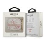 Guess GUA3HCHMAP Pink Marble Strap Collection Kryt AirPods 3