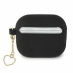 Guess GUA3LSCHSK Black Silicone Charm Collection Kryt AirPods 3