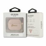 Guess GUA3LSCHSP Pink Silicone Charm Collection Kryt AirPods 3