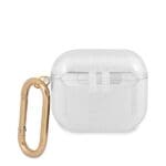 Guess GUA3UCG4GT Transparent Glitter Collection Kryt AirPods 3