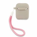 Guess GUACA2LSVSBF Silicone Vintage Pink/Gray Kryt AirPods 1/2