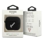 Guess GUACAPLSVSBW Black White Silicone Vintage Kryt AirPods Pro